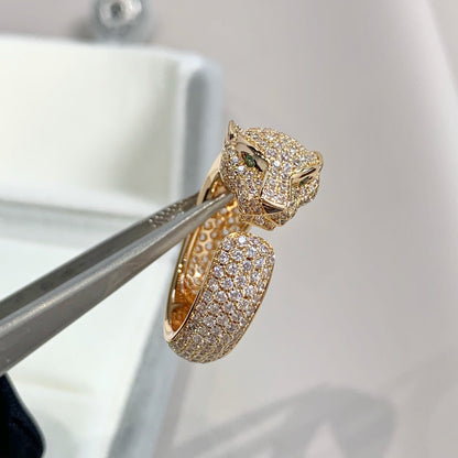 [⭐Haelin Jewelry]PANTHERE PINK GOLD DIAMOND RING