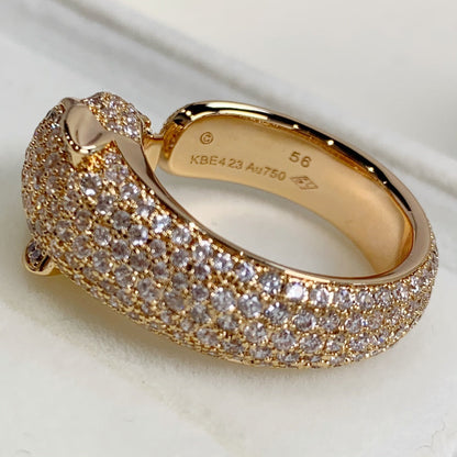 [⭐Haelin Jewelry]PANTHERE PINK GOLD DIAMOND RING