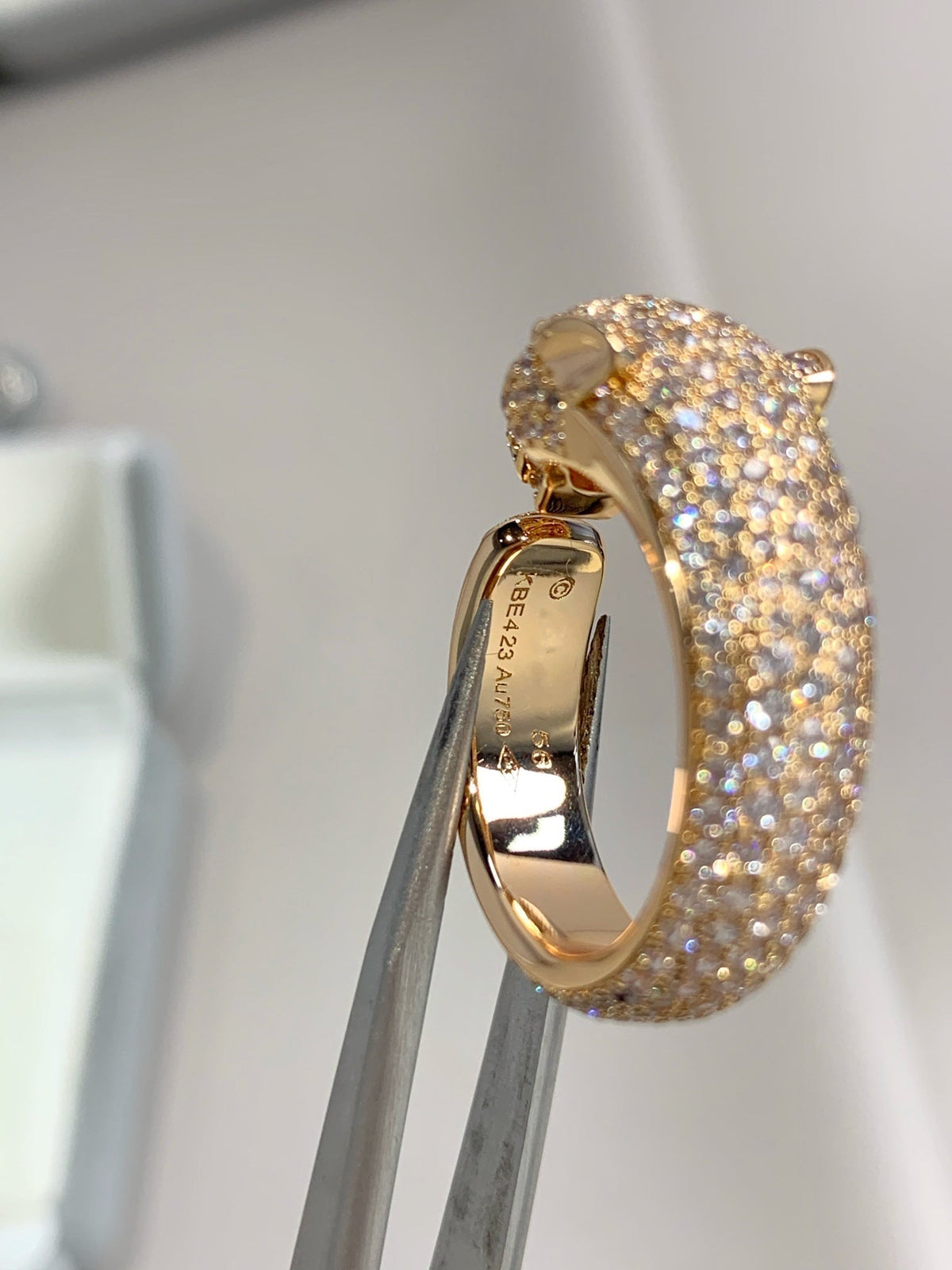 [⭐Haelin Jewelry]PANTHERE PINK GOLD DIAMOND RING