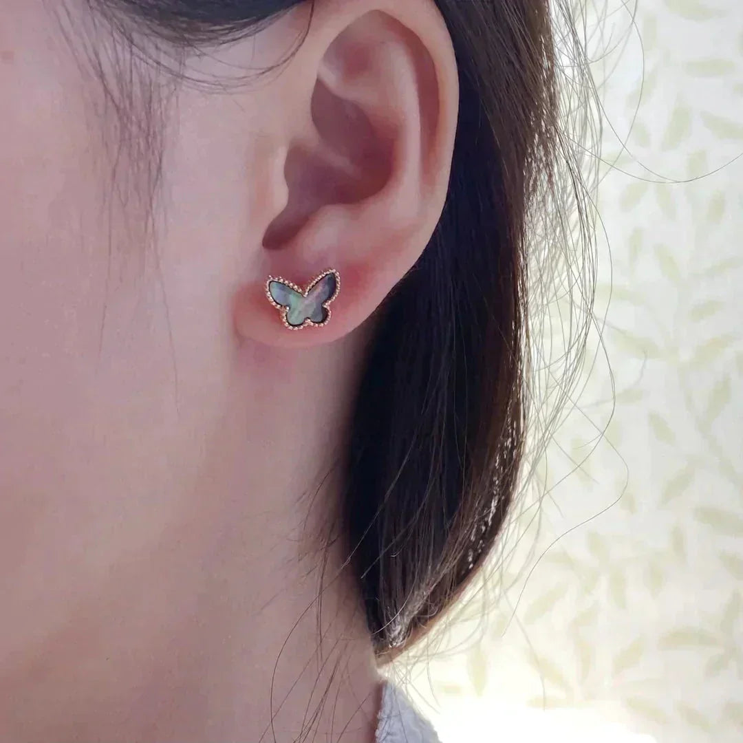 [⭐Haelin Jewelry]BUTTERFLY DARK MOP  EARRINGS