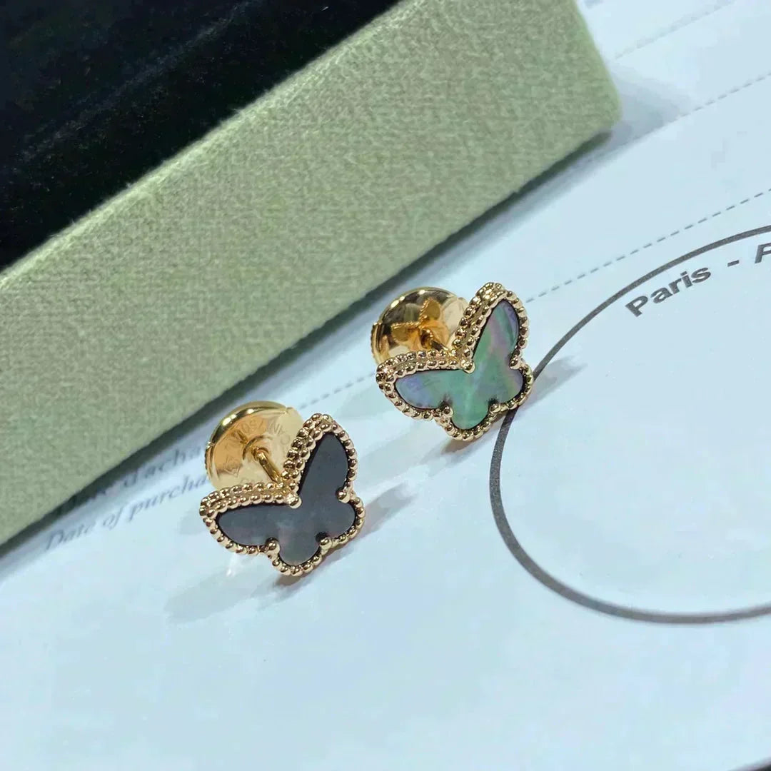 [⭐Haelin Jewelry]BUTTERFLY DARK MOP  EARRINGS