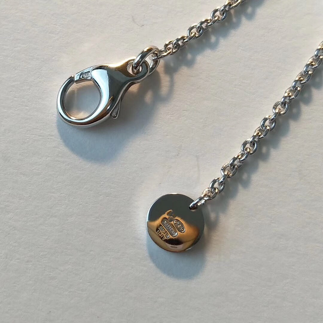 [⭐Haelin Jewelry]ZERO 1 BLACK CERAMIC SILVER NECKLACE