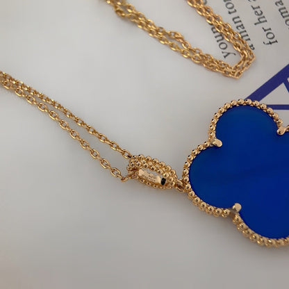 [⭐Haelin Jewelry]CLOVER 25MM NECKLACE TURQUOISE ROSE GOLD