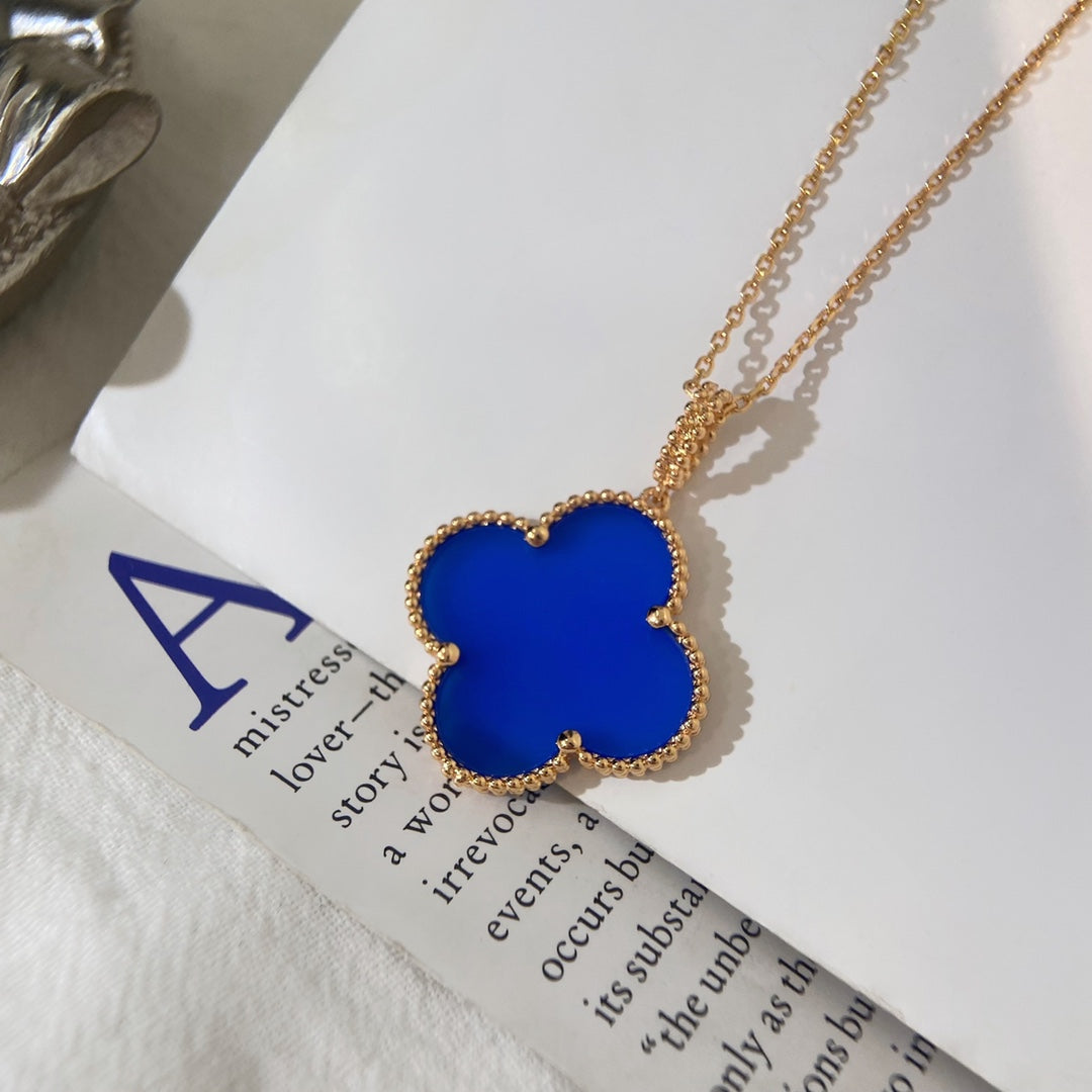[⭐Haelin Jewelry]CLOVER 25MM NECKLACE TURQUOISE ROSE GOLD