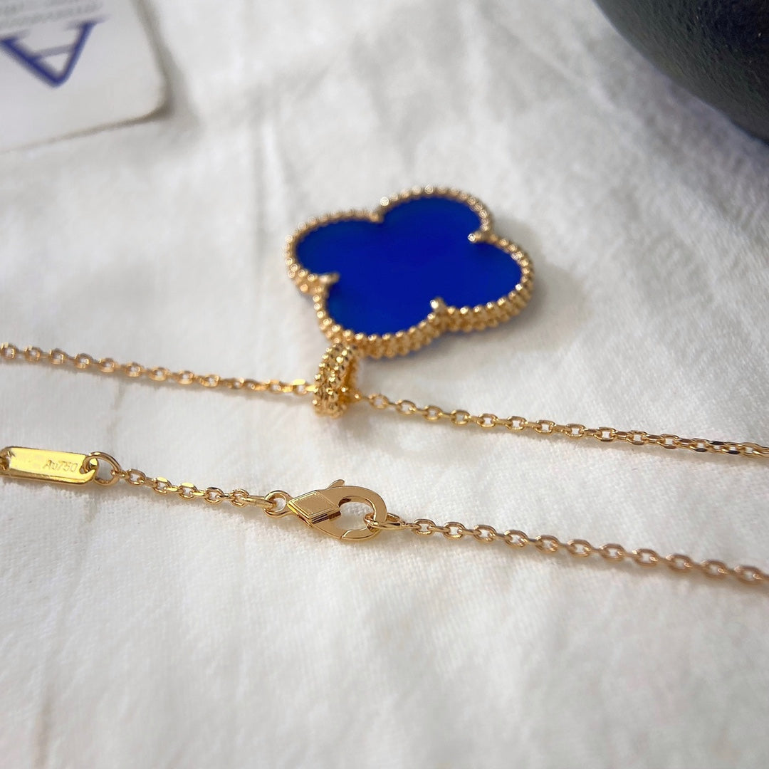 [⭐Haelin Jewelry]CLOVER 25MM NECKLACE TURQUOISE ROSE GOLD