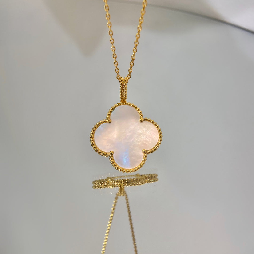 [⭐Haelin Jewelry]CLOVER 25MM MOP LARGE PENDANT NECKLACE