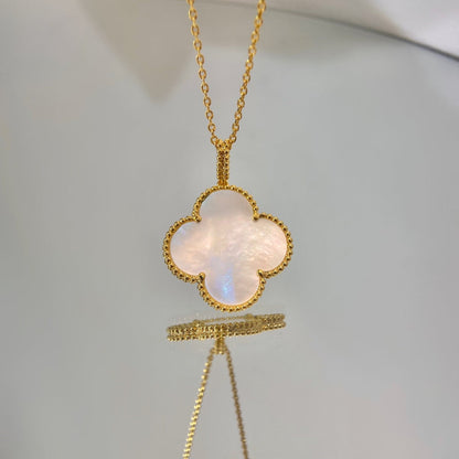 [⭐Haelin Jewelry]CLOVER 25MM MOP LARGE PENDANT NECKLACE