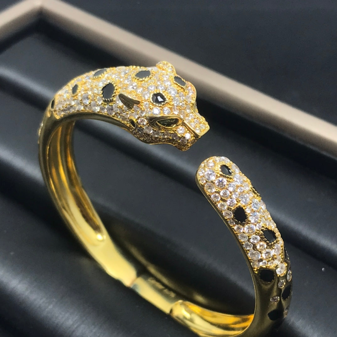 [⭐Haelin Jewelry]PANTHERE BIG BRACELET DIAMONDS