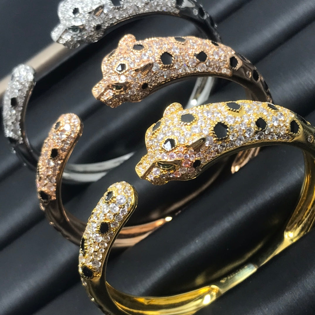 [⭐Haelin Jewelry]PANTHERE BIG BRACELET DIAMONDS