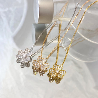 [⭐Haelin Jewelry]FLOWER DIAMOND NECKLACE