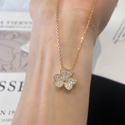 [⭐Haelin Jewelry]FLOWER DIAMOND NECKLACE