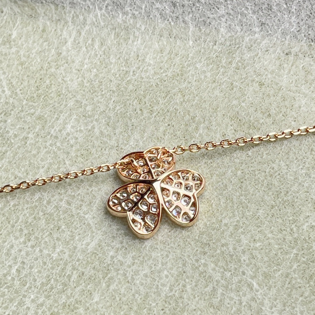 [⭐Haelin Jewelry]FLOWER DIAMOND NECKLACE