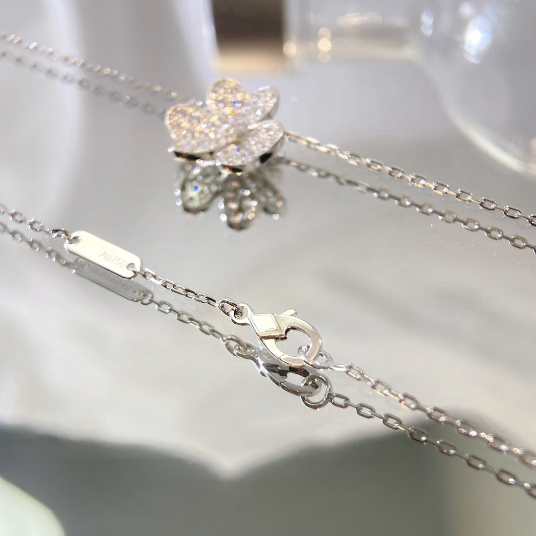 [⭐Haelin Jewelry]FLOWER DIAMOND NECKLACE