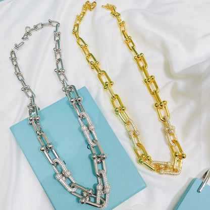 [Haelin Jewelry]HARDWEAR NECKLACE DIAMOND PAVED