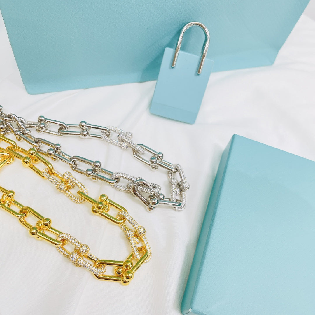 [Haelin Jewelry]HARDWEAR NECKLACE DIAMOND PAVED