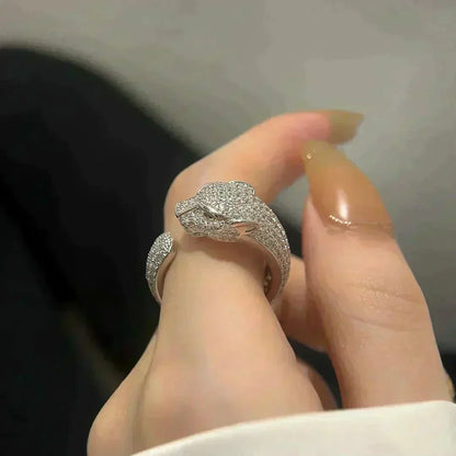 [⭐Haelin Jewelry]PANTHERE 5.5MM ALL DIAMOND RING