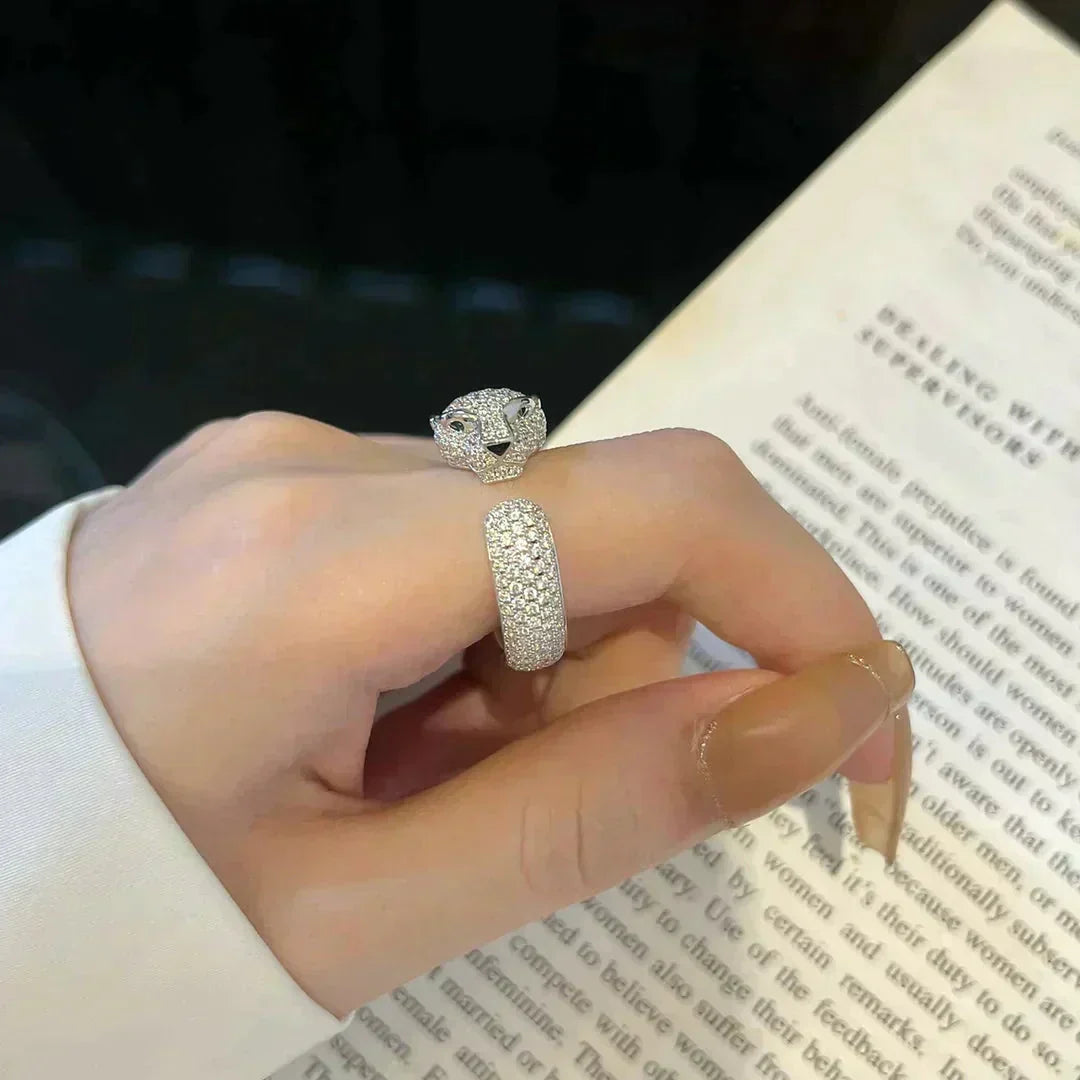 [⭐Haelin Jewelry]PANTHERE 5.5MM ALL DIAMOND RING