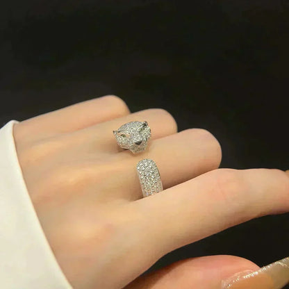 [⭐Haelin Jewelry]PANTHERE 5.5MM ALL DIAMOND RING