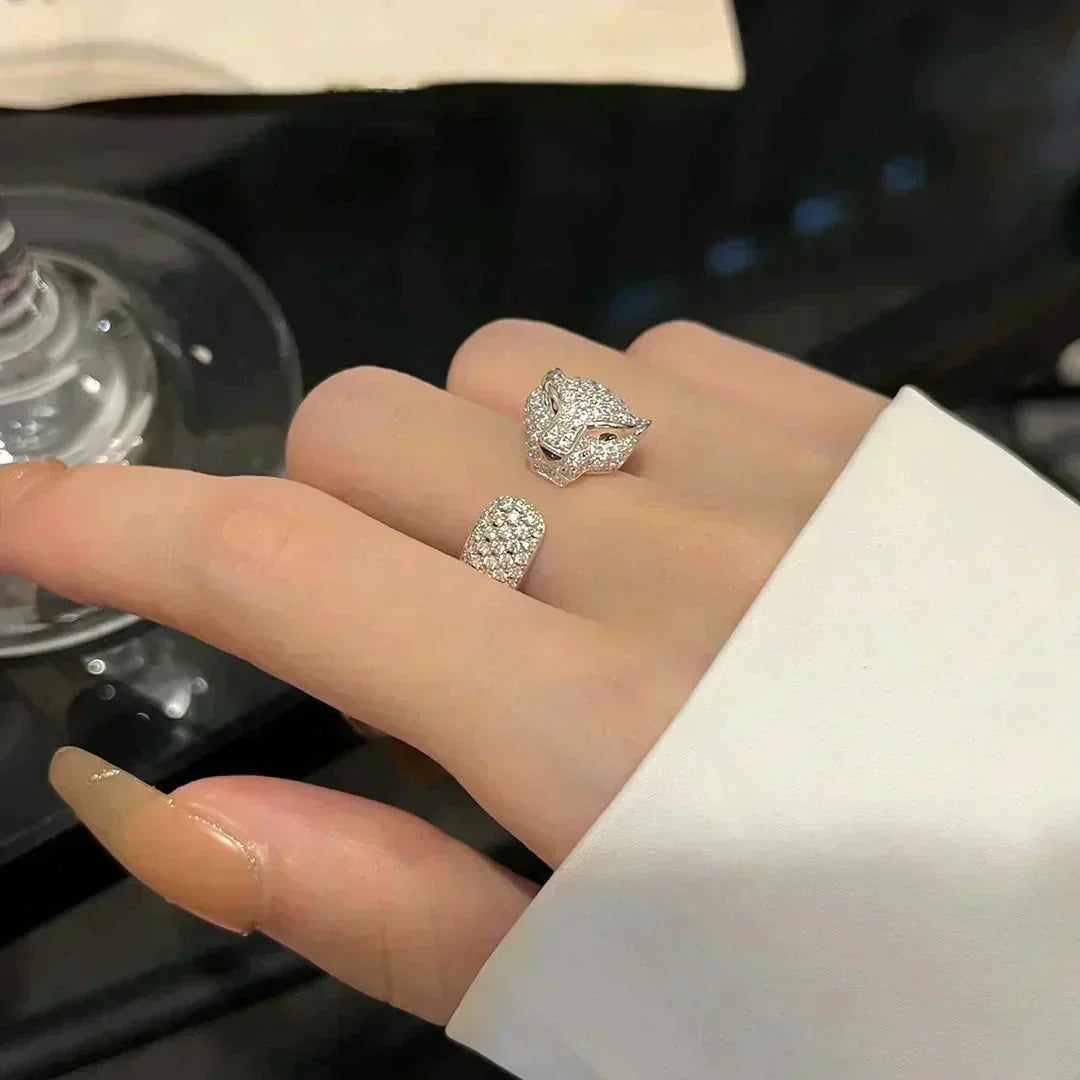 [⭐Haelin Jewelry]PANTHERE 5.5MM ALL DIAMOND RING