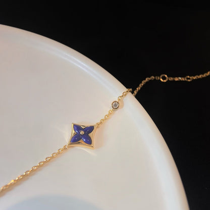 [⭐Haelin Jewelry]COLOR STAR PINK GOLD DIAMOND BRACELET
