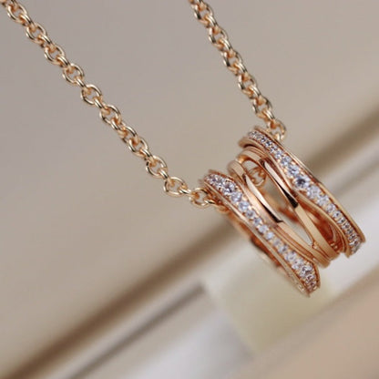 [⭐Haelin Jewelry]ZERO 1 PINK GOLD NECKLACE