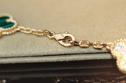 [⭐Haelin Jewelry]CLOVER 20 MOTIFS ONYX ROSE GOLD