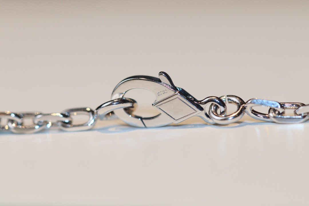 [⭐Haelin Jewelry]CLOVER 20 MOTIFS ONYX DIAMOND SILVER