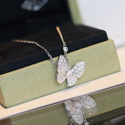 [⭐Haelin Jewelry]BUTTERFLY DIAMOND NECKLACE