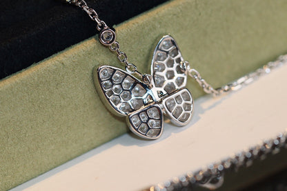 [⭐Haelin Jewelry]BUTTERFLY DIAMOND NECKLACE