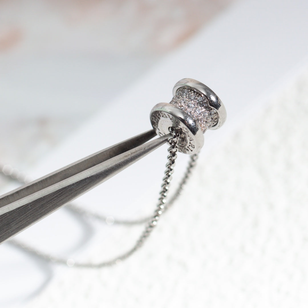 [⭐Haelin Jewelry]ZERO 1 SILVER DIAMOND NECKLACE