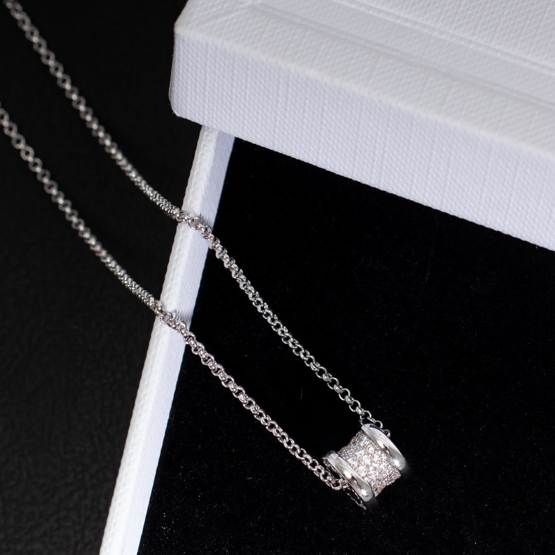 [⭐Haelin Jewelry]ZERO 1 SILVER DIAMOND NECKLACE