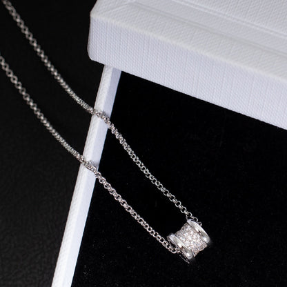 [⭐Haelin Jewelry]ZERO 1 SILVER DIAMOND NECKLACE