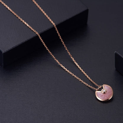 [⭐Haelin Jewelry]AMULETTE ROSE GOLD PINK MOP NECKLACE