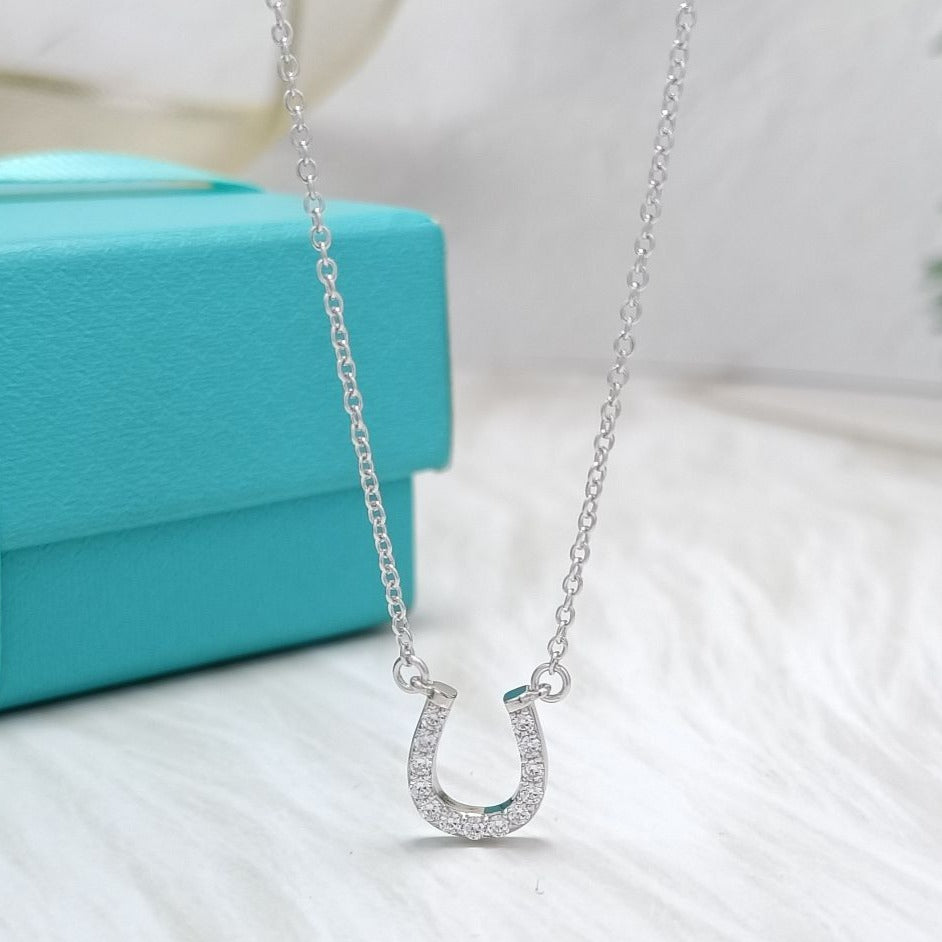 [Haelin Jewelry]U DIAMONDS PEDANT NECKLACE