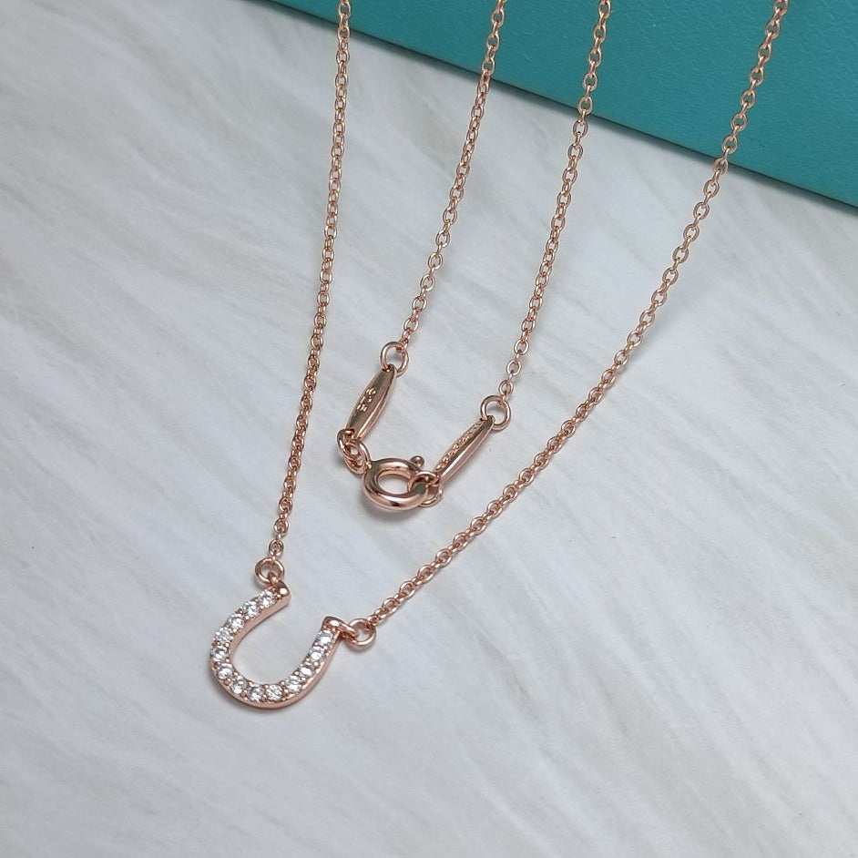 [Haelin Jewelry]U DIAMONDS PEDANT NECKLACE