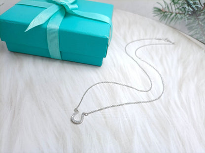 [Haelin Jewelry]U DIAMONDS PEDANT NECKLACE