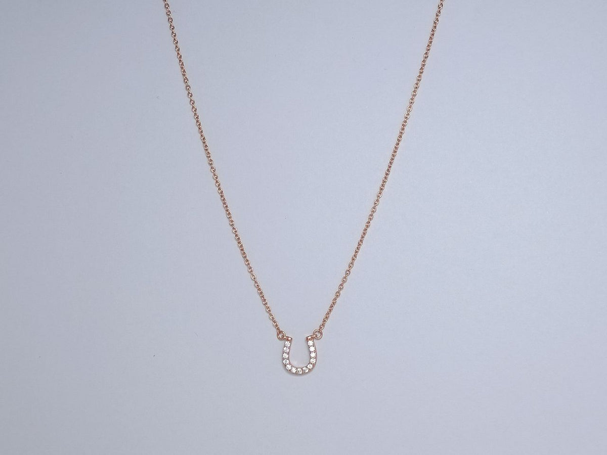 [Haelin Jewelry]U DIAMONDS PEDANT NECKLACE