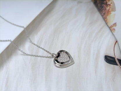 [Haelin Jewelry]HEART DIAMONDS PEDANT NECKLACE