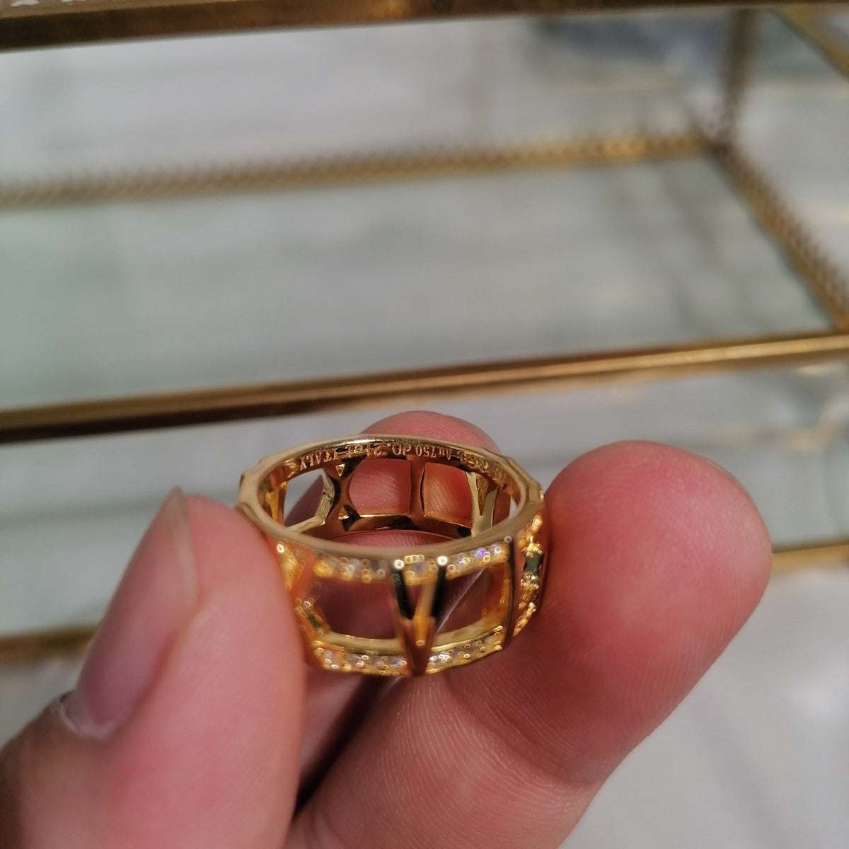 [Haelin Jewelry]ATLAS LARGE OPEN DIAMOND RING
