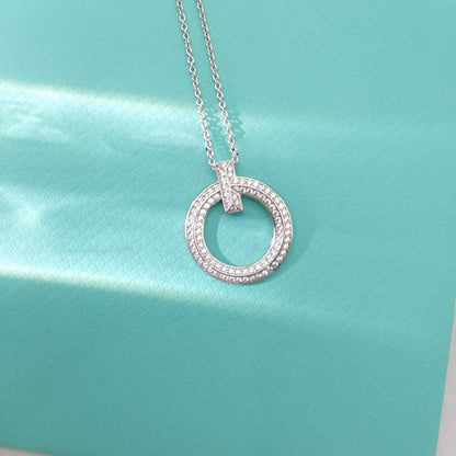 [Haelin Jewelry]T WIRE PEDANT DIAMOND NECKLACE