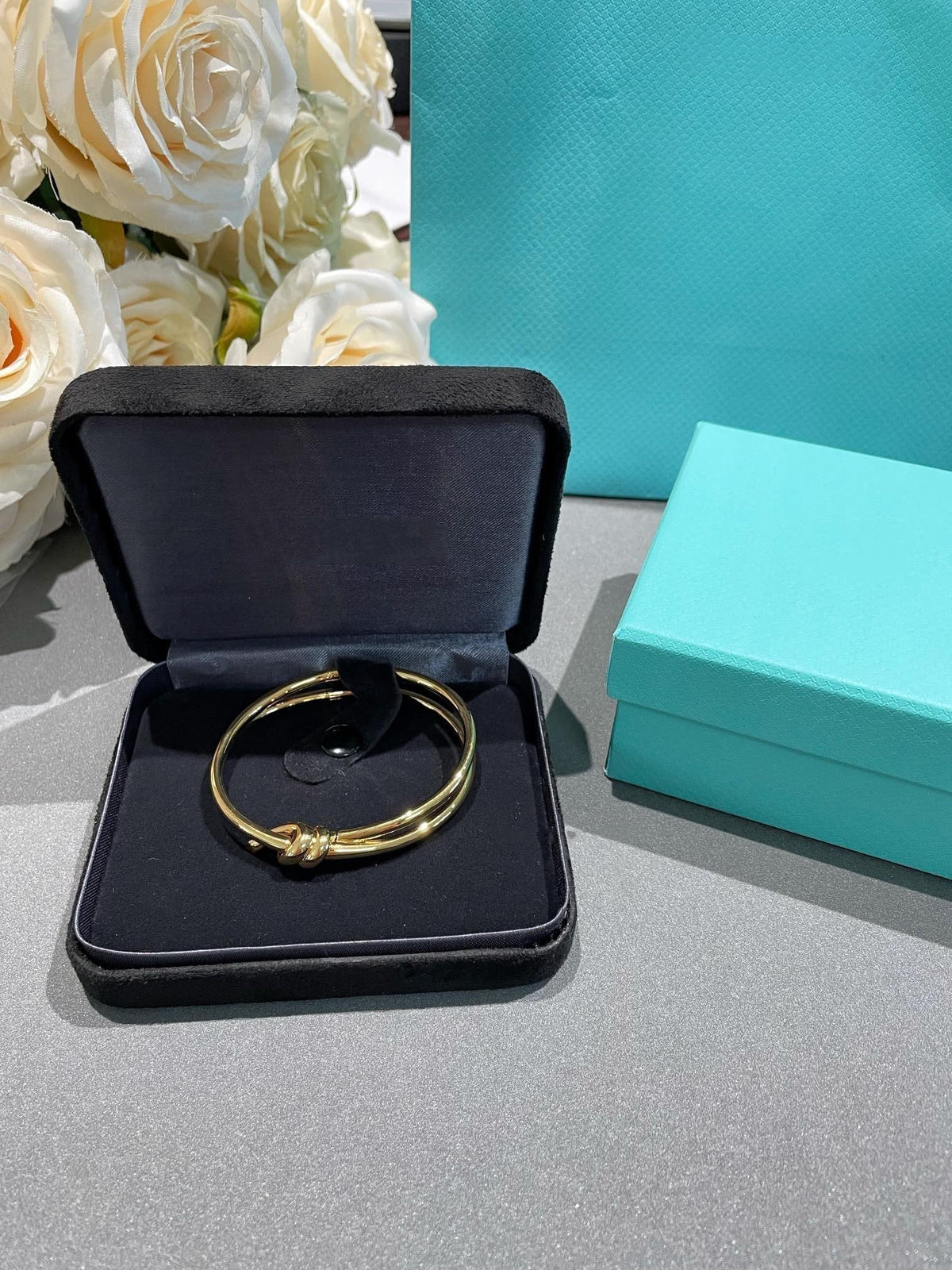 [Haelin Jewelry]KNOT DOUBLE ROW GOLD BRACELET