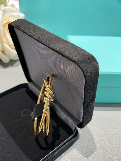 [Haelin Jewelry]KNOT DOUBLE ROW GOLD BRACELET