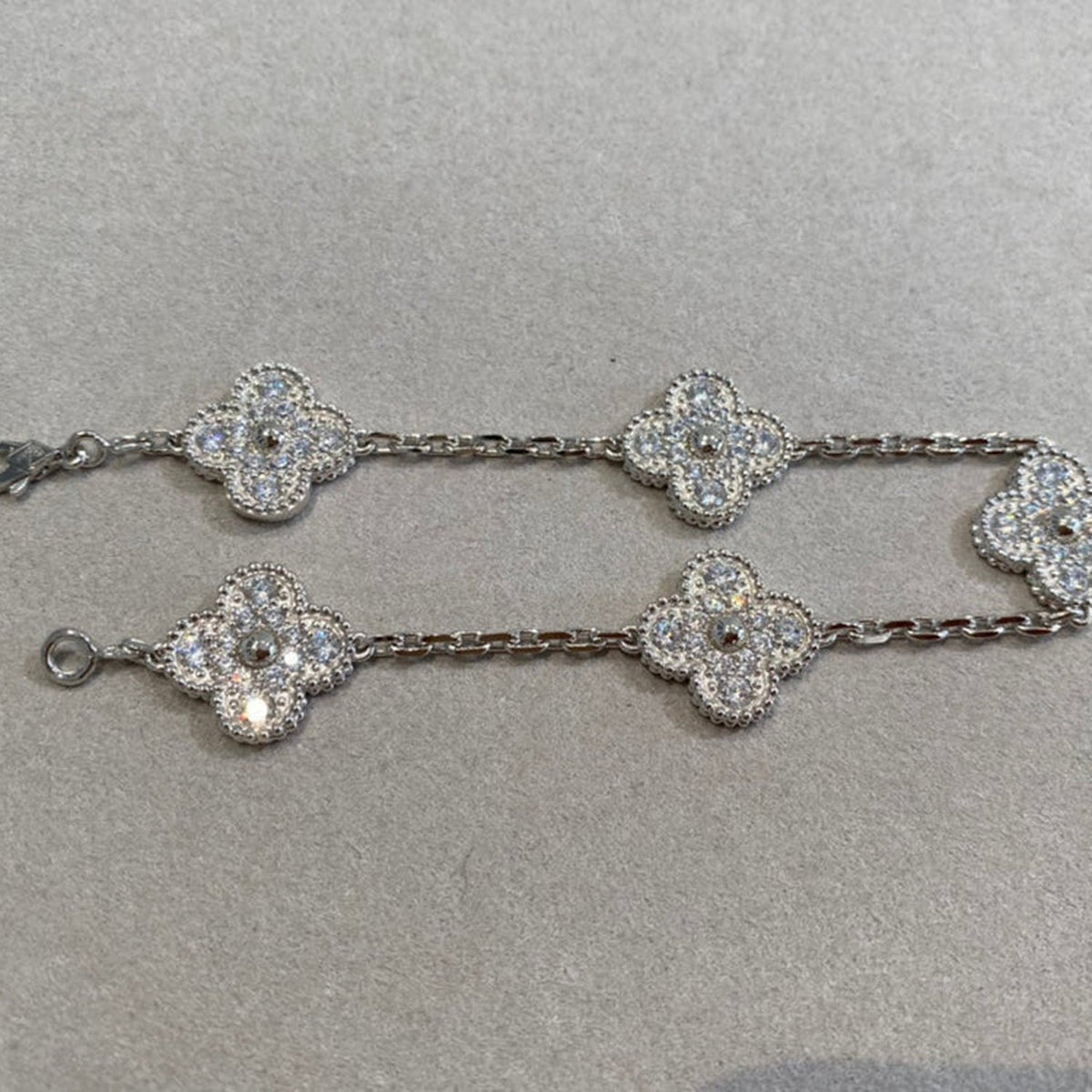[⭐Haelin Jewelry] CLOVER 5 MOTIF FULL DIAMOND BRACELET COLLECTION