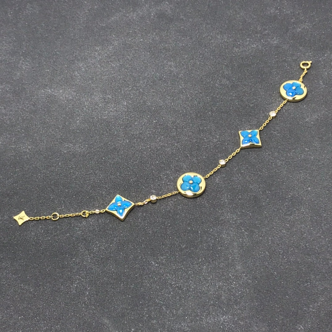 [⭐Haelin Jewelry]STAR AND SUN TURQUOISE 4 MOTIFS 3 DIAMONDS