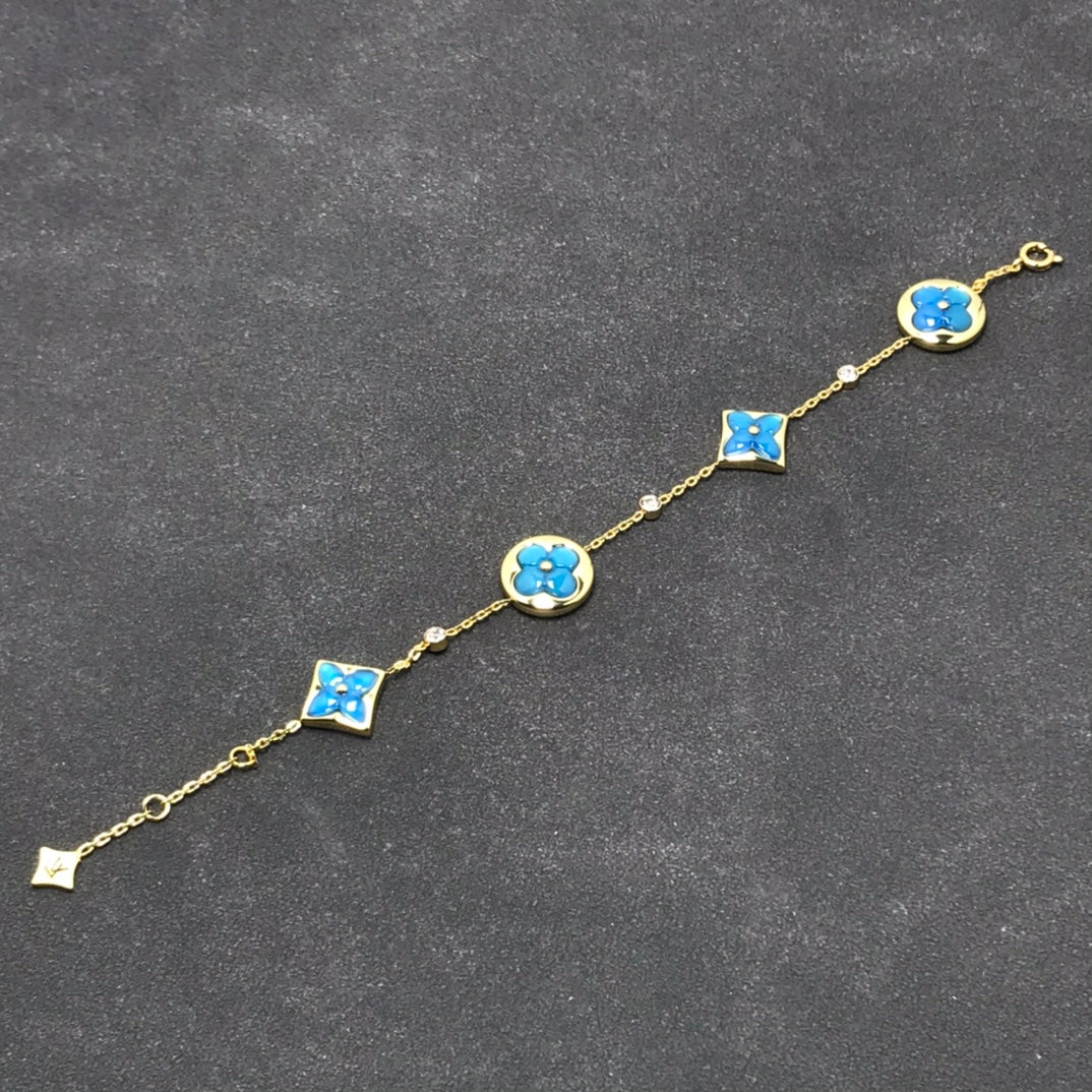 [⭐Haelin Jewelry]STAR AND SUN TURQUOISE 4 MOTIFS 3 DIAMONDS