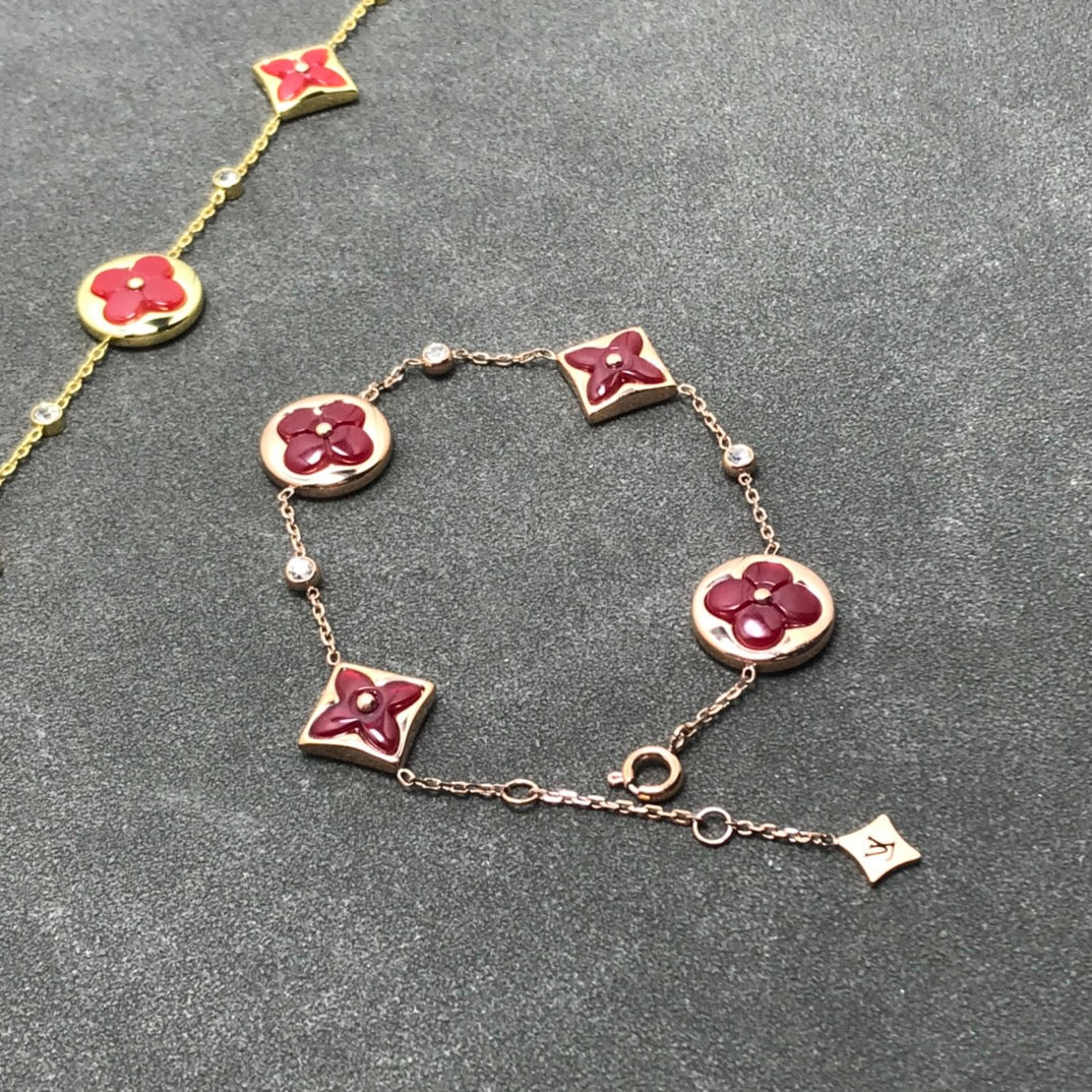[⭐Haelin Jewelry]STAR AND SUN CARNELIAN 4 MOTIFS 3 DIAMONDS