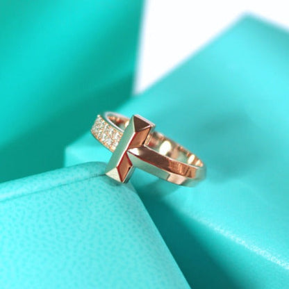 [Haelin Jewelry]T1 NARROW DIAMOND PINK GOLD RING