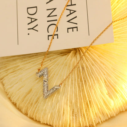[⭐Haelin Jewelry]VOLT SILVER DIAMOND PEDANT NECKLACE