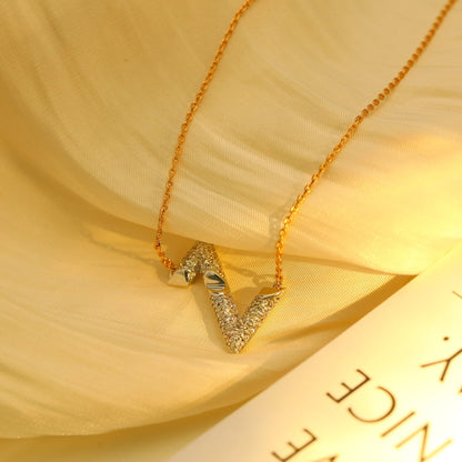 [⭐Haelin Jewelry]VOLT SILVER DIAMOND PEDANT NECKLACE