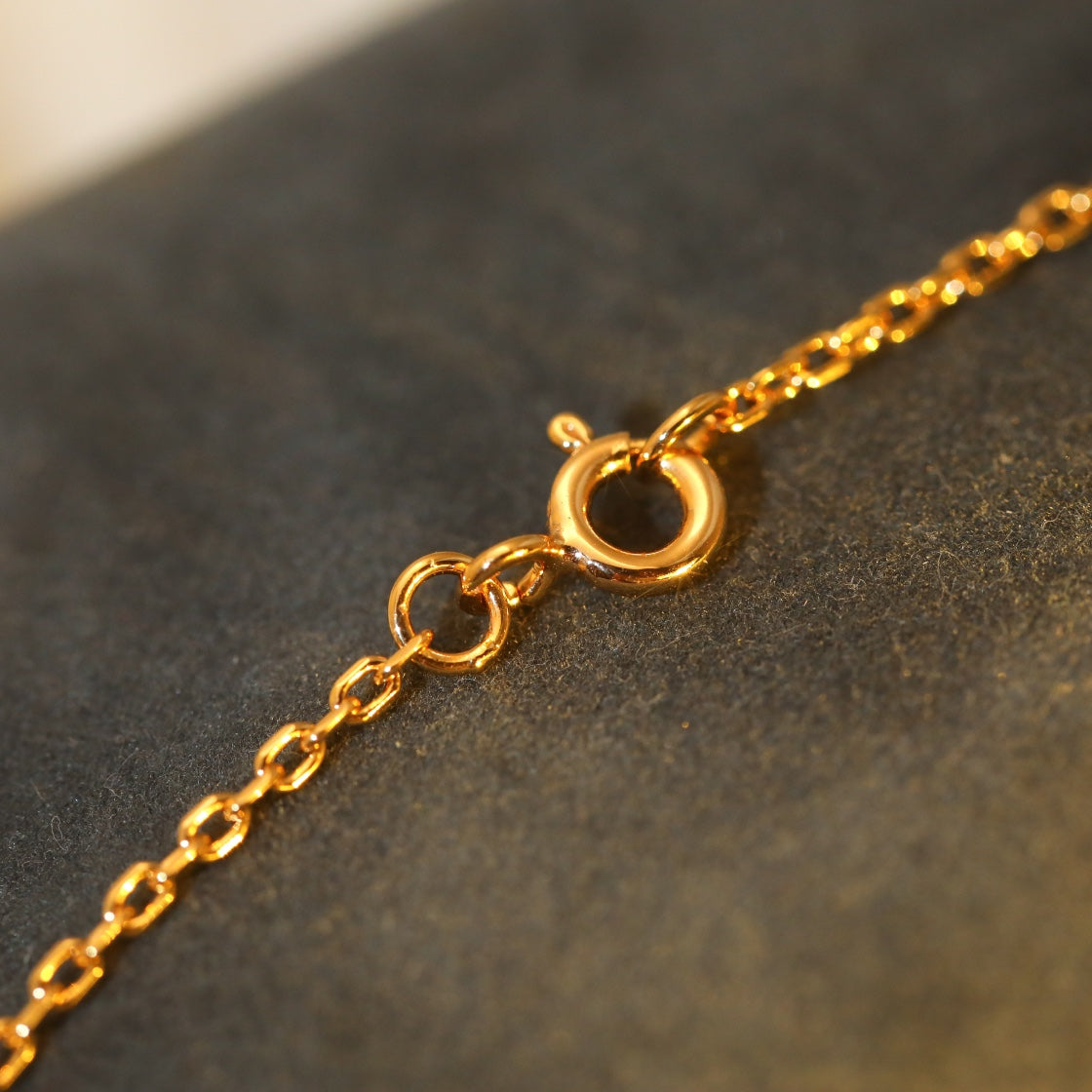 [⭐Haelin Jewelry]SUN PEDANT PINK GOLD 1 DIAMOND NECKLACE